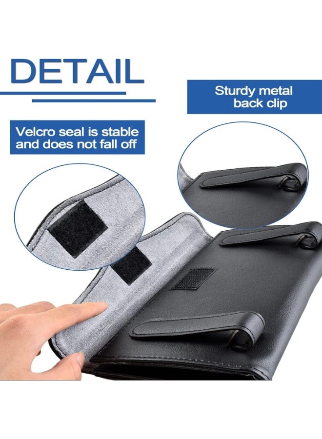 FAYET Bling Car Sun Visor Tissue Holder, PU Leather Rhinestone Crystal Tissue Box, Glitter Auto Napkin Case with Back Clips, Universal Car Accessories for Women - Image 5